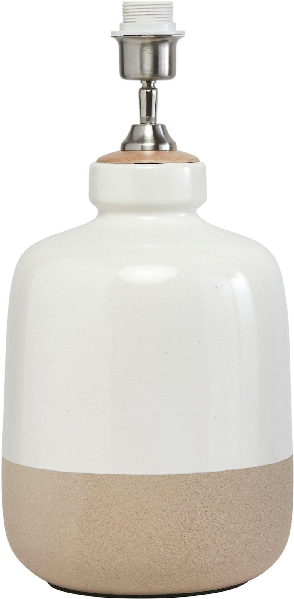 Lisbon Lampfot Vit/Beige 45cm