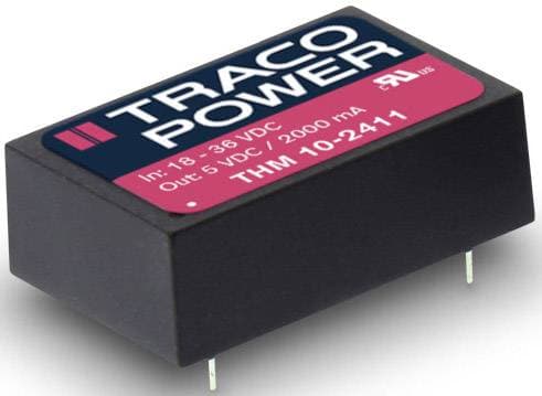 TracoPower THM 10 DC/DC-omvandlare kretskort 333 mA 10 W Antal utgångar: 2 x