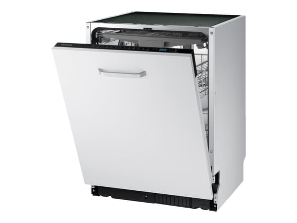 Samsung DW60M6070IB, Täysin integroitu, Kokonaiskoko (60 cm), LED, Kylmä, Kori, Ruostumaton teräs