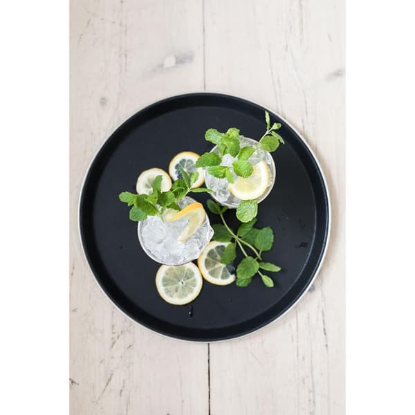 Bricka Sigrid rund kromad 35,5 cm