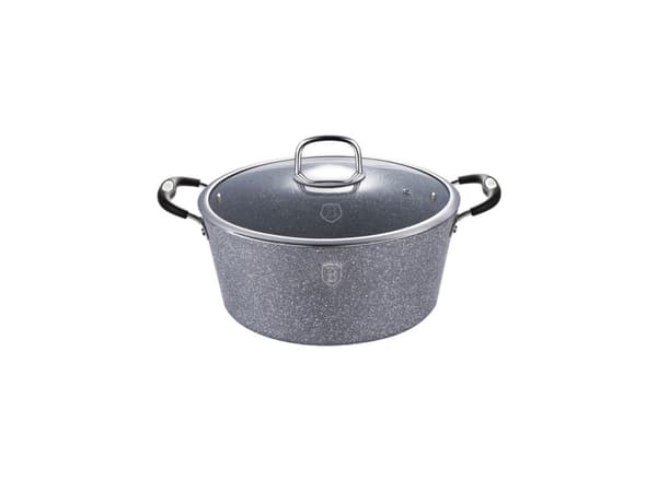 Berlinger Haus BH/1151N, Uunivuoka, Pyöreä, Alumiini, Kaasu, Halogeeni, Induktio, Harmaa, Silikoni, Ruostumaton teräs