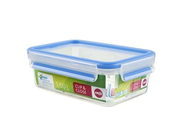 EMSA 508540, Låda, Rektangulär, 1 l, Transparent, Tyskland, 136 mm