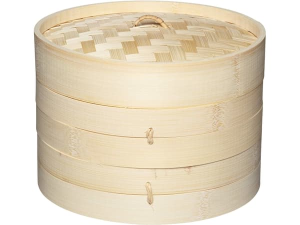 Ken Hom KH506, Traditionell (Dim Sum) ångkokare, Bamboo, Trä, 1 styck
