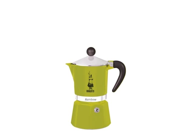 Bialetti Rainbow, 0,06 l, Aluminium, Termoplast, Grønn, 140 mm, 6,2 cm