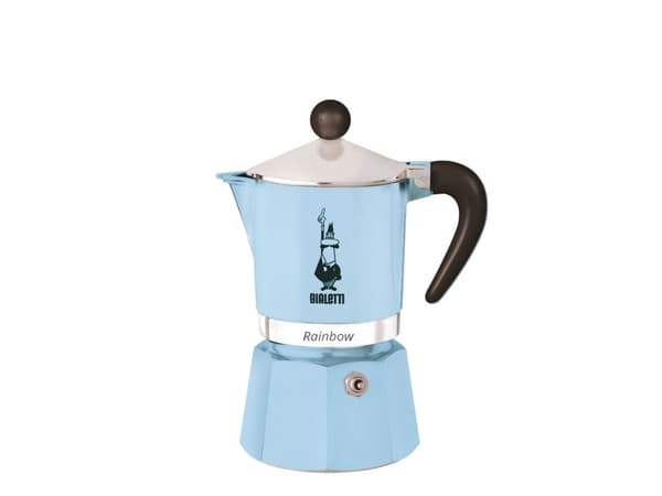 Bialetti Rainbow, 0,13 l, Gjuten aluminium, Termoplast, Blå, 170 mm, 7,2 cm