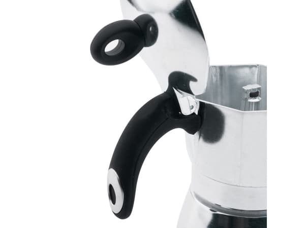 Bialetti Dama, Mokkapannu, Alumiini, Musta, Alumiini, 3 kuppia, Dama, CE