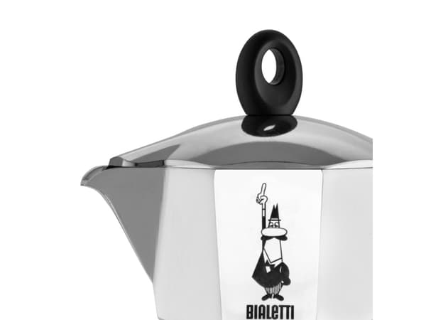 Bialetti Dama, Mokkapannu, Alumiini, Musta, Alumiini, 3 kuppia, Dama, CE