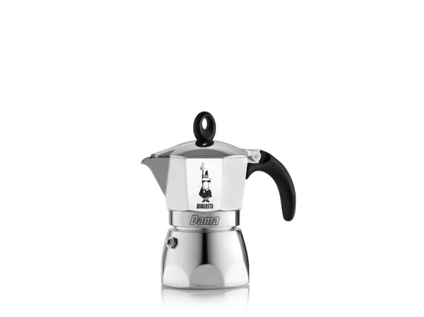 Bialetti Dama, Mokkagryte, Aluminium, Sort, Aluminium, 3 kopper, Dama, CE
