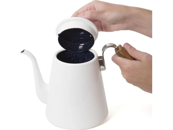 Hario BDK-80-W, Kaffemaskin for puter, 0,8 l, Hvit, Rustfritt stål, Tre, Tre, Bona