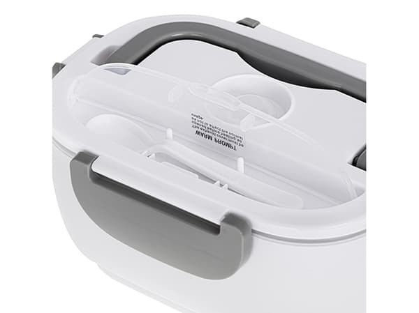 Camry | Electric Lunchbox DC12V and AC230V | CR 4483 | Capacity 1.1 L | Material Plastic | White/Grey