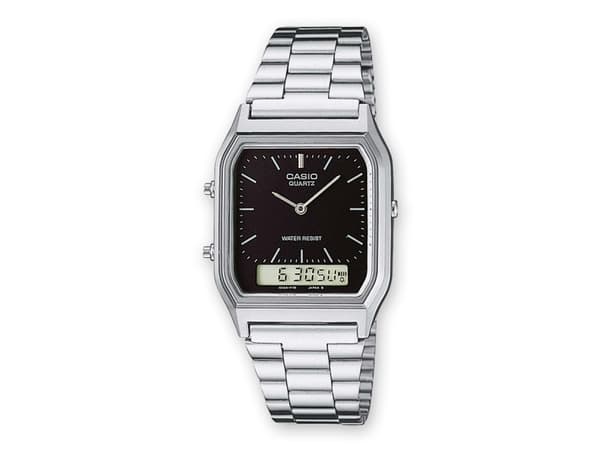 Casio Vintage AQ-230A-1DMQYES - Armbandsur - kvarts - analog+digital - harts