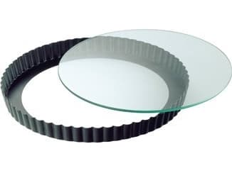 Kaiser 23.0062.2040, Tårtring, Rund, Svart, Transparent, Glas, 28 cm, 1 styck