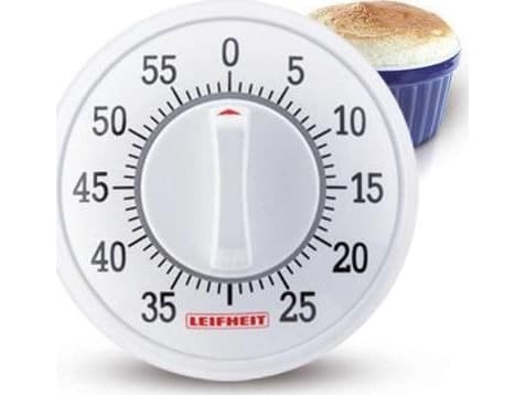 Leifheit 22600, Mekanisk äggklocka, Vit, 60 min, 1 styck