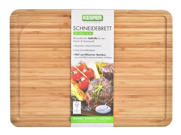 Kesper 58121, rektangulär, bambu, trä, monokromatisk, 360 mm, 260 mm