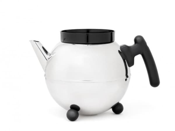 Bredemeijer 1421, Teapot filter, Muovi, Ruostumaton teräs, Musta, Ruostumaton teräs, Tiheä verkko, 1 kpl