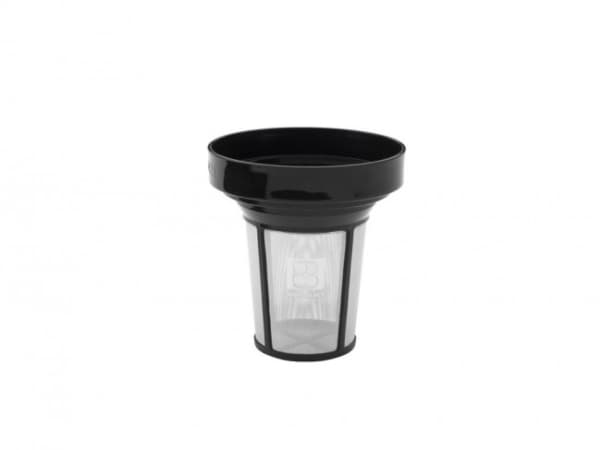 Bredemeijer 1421, Teapot filter, Muovi, Ruostumaton teräs, Musta, Ruostumaton teräs, Tiheä verkko, 1 kpl