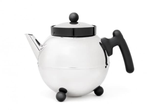 Bredemeijer 1421, Teapot filter, Muovi, Ruostumaton teräs, Musta, Ruostumaton teräs, Tiheä verkko, 1 kpl