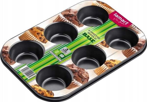 Lamart LT3071, Muffinsform, Rektangulær, Flat overflate, -60 °C, 230 °C, Sort, Rød