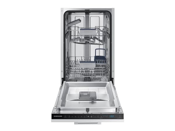 Samsung DW50R4060BB, Täysin rakennettu, Slimline (45 cm), Kosketusohjain, Kori