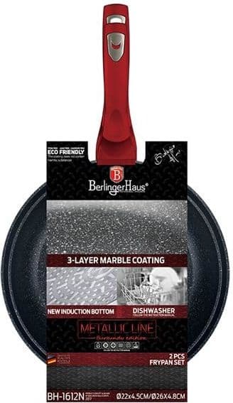 Berlinger Haus Metallic 26 22cm 2st stekpanna.