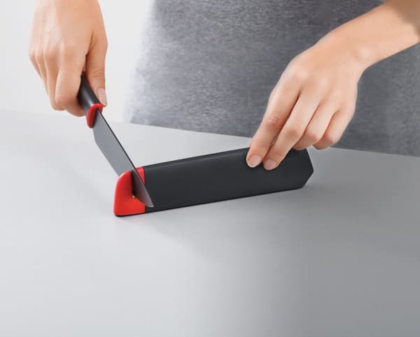 Joseph Joseph Slice&Sharpen, Kniv sett, Rustfritt stål, 1 verktøy, Knivsliper, Sort, Grep som ikke glir