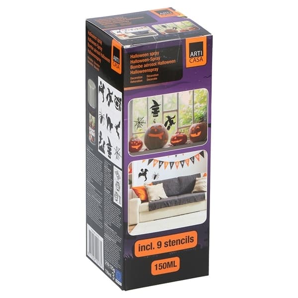 Halloween-Spray med stencils
