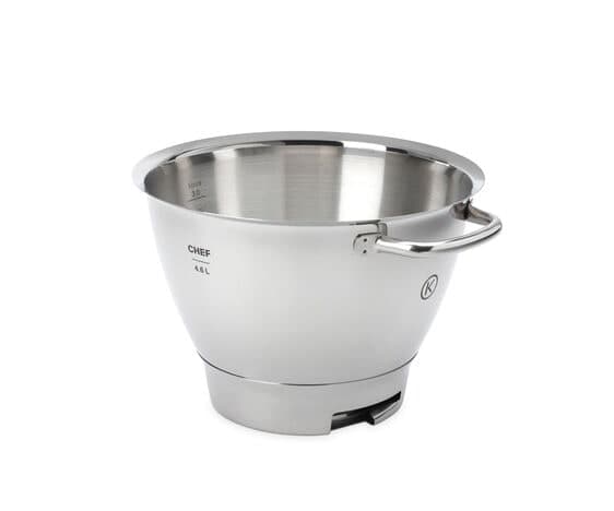 Kenwood KAT711SS - Skål - for stativmikser - polert rustfritt stål - for Chef KVC3103, KVC3105, KVC3150; Chef Sense KVC5100; Chef Titanium KVC7350