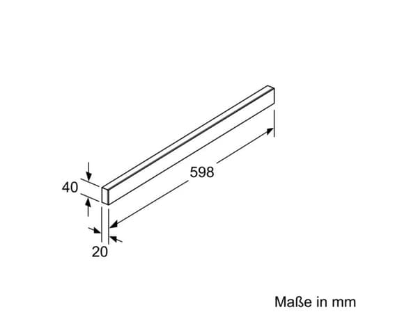 Siemens LZ46850 - Kantakahva konepellille - 60 cm. - Musta muotoilu
