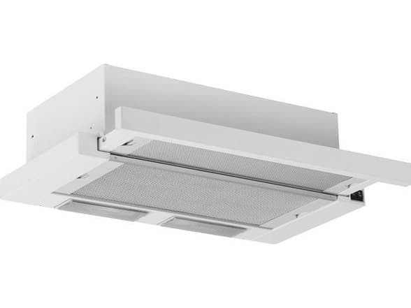 SILVERLINE SL 1152 V3 - Panser - teleskopisk - bredde: 59.8 cm - dybde: 30.5 cm - ekstraksjon og resirkulasjon (-) - hvit/stålfarge