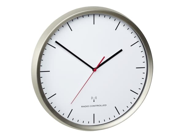 TFA-Dostmann 60.3521.02, Vegg, Rund, Sølv, Hvit, Rustfritt stål, Glass, Barn og voksne