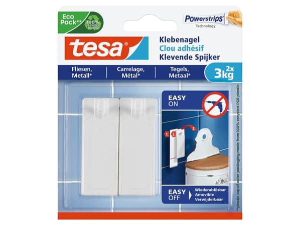 tesa 77763 tesa itseliimautuvat naulat Valkoinen Sisältö: 2 kpl