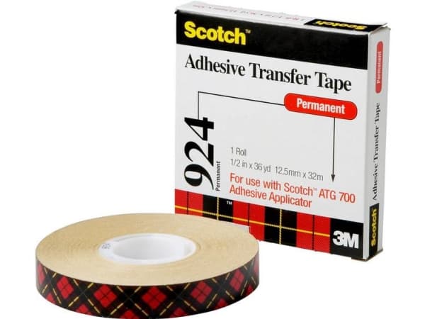 3M Scotch självhäftande transferfilm ATG 924, 19 mm x 55 m för permanent limning av papper, kartong, foton etc. (9241955)