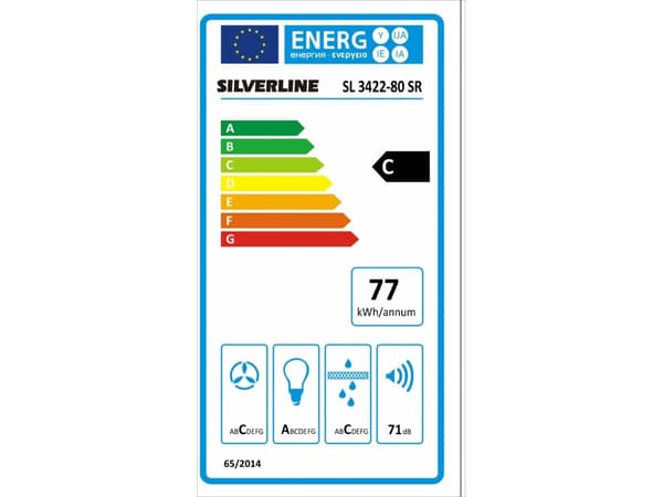Silverline Agat 80 cm, sort
