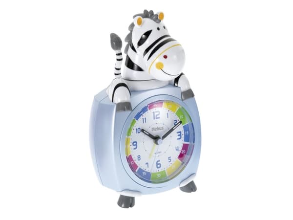Mebus 26637 Kids Alarm Clock Zebra colour assorted