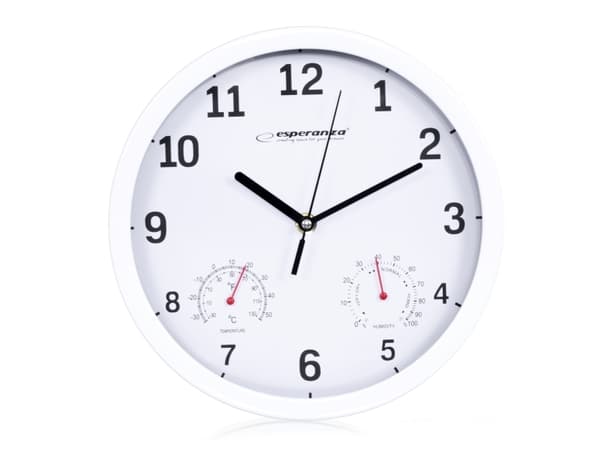Esperanza LYON - Klokke - kvarts - veggmonterbar - 25 cm
