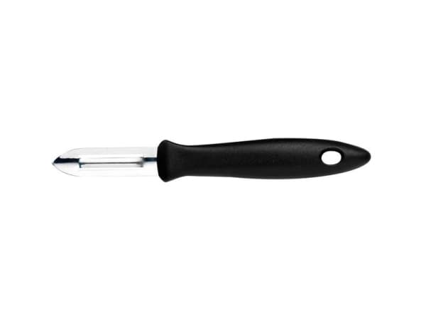 Fiskars 1023786, Hedelmät ja vihannekset, Suora kuorimaveitsi, Ruostumaton teräs, Musta, Ruostumaton teräs, Riiputusreikä, 60 mm