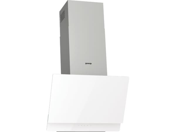 Gorenje Essential WHI649EXGW - Panser - skorsteinvinklet - bredde: 60 cm - dybde: 33.5 cm - ekstraksjon og resirkulasjon (-) - med intern motor - rus