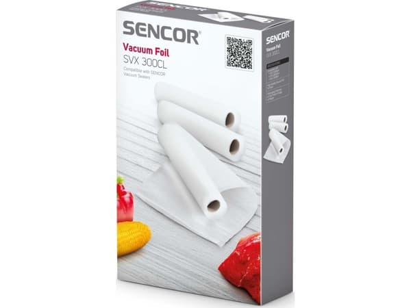 Sencor SVX 300CL, Vakuumforseglingsrull, 3 stykker, 2 m, 20 cm
