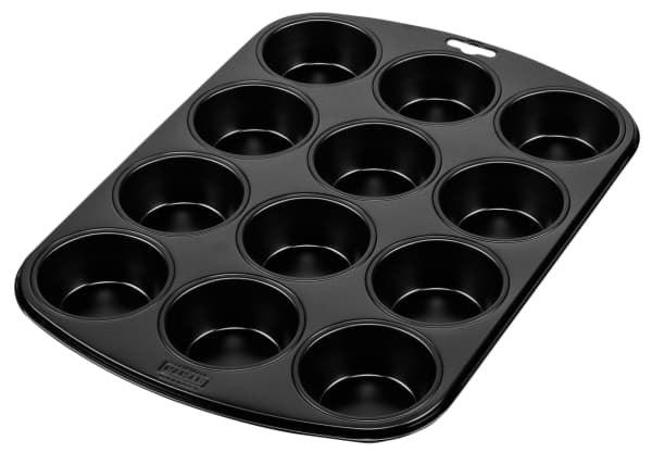 Kaiser 2300646206, Muffinsform, Oval, Flat overflate, 230 °C, Sort, Strykejern
