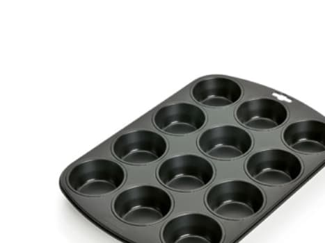Kaiser 2300646206, Muffinsform, Oval, Flat overflate, 230 °C, Sort, Strykejern