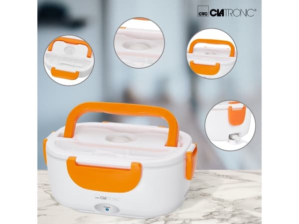 Clatronic LB 3719, 1,7 l, Oransje, Hvit, Voksen, Rektangulær, CE, AC