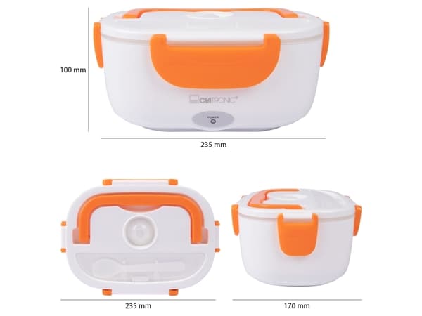 Clatronic LB 3719, 1,7 l, Oransje, Hvit, Voksen, Rektangulær, CE, AC