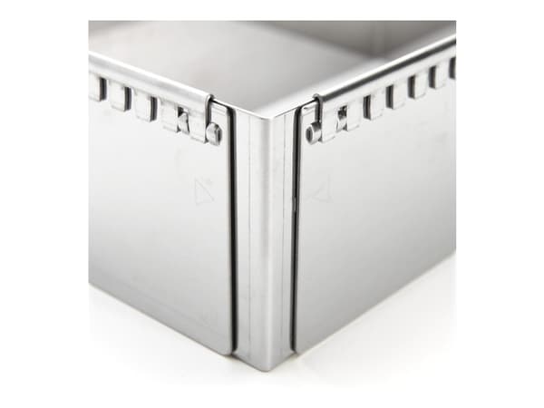 de Buyer 3013.21, Kakkumuotti, Suorakulmainen, Ruostumaton teräs, Ruostumaton teräs, 115 mm, 215 mm