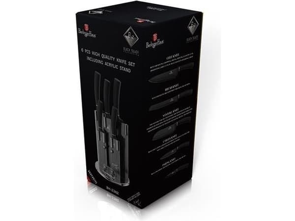 Berlinger Haus 6 - Częściowy  Noży ze Stojakiem Black Royal Collection - BH/2382