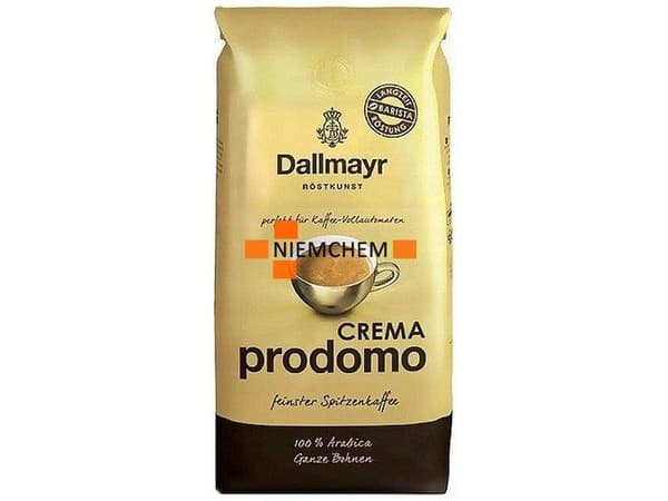 Dallmayr Pprodomo Crema 1000g, 1 kg, Americano, Espresso, Middels brent, 1 stykker, Veske