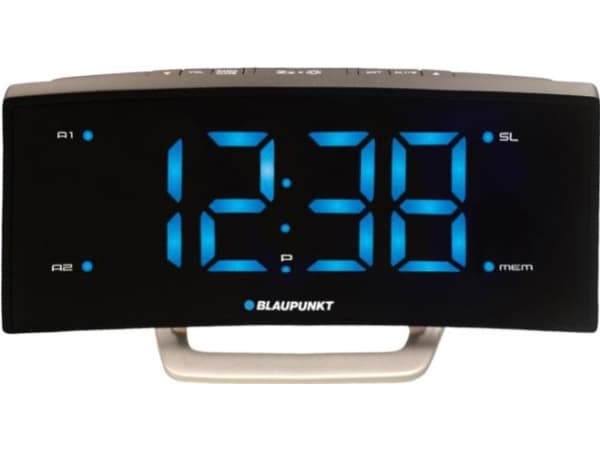 Blaupunkt CR7USB, Digital vekkerklokke, Rektangel, Sort, FM, PLL, LCD, 4,7 cm (1.85")