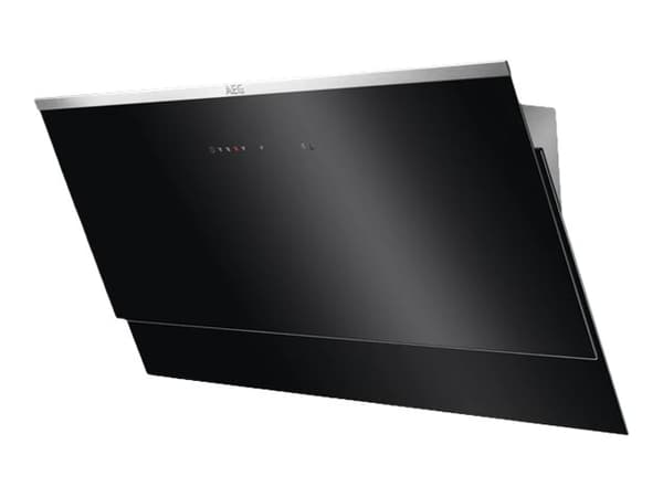 AEG DVE5971HG - Panser - skorsteinvinklet - bredde: 89.8 cm - dybde: 41.8 cm - uttrekking og resirkulering - svart/rustfritt stål