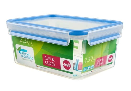 EMSA 508544, Låda, Rektangulär, 2,3 l, Transparent, Polypropylen (PP), Termoplastisk elastomer (TPE), Tyskland