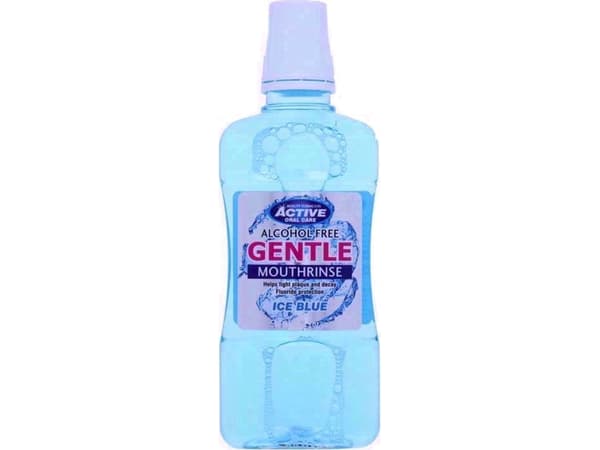 ACTIVE ORAL CARE_Gentle Mouthrinse alcohol-free mouthwash with fluoride Ice Blue 500ml
