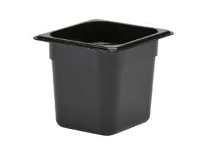 Kantti Cambro 1/6GN 2.2L 17.6x16.2x15cm Polykarbonaatti Sort,6 stk/krt